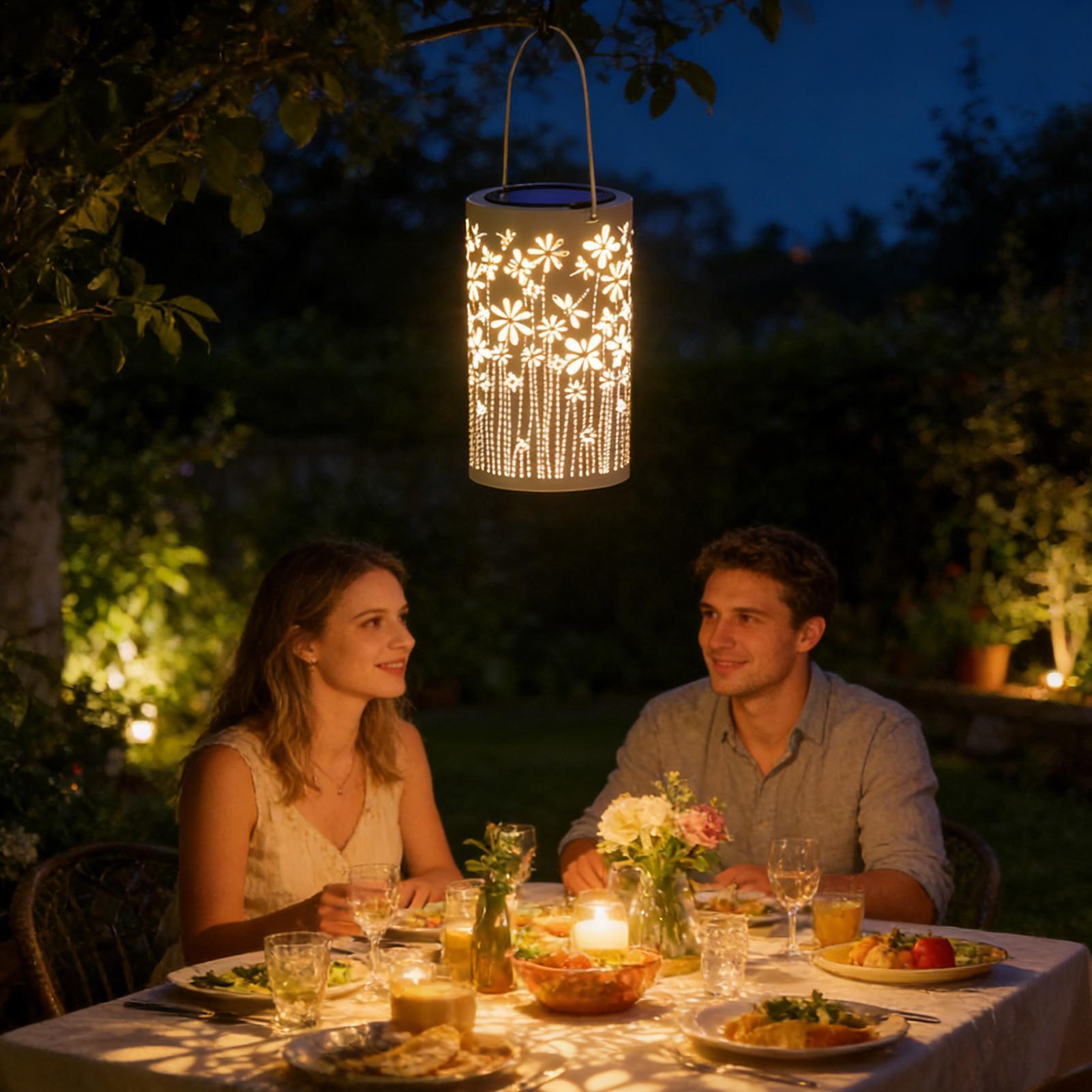Outdoor Lighting And Decor - Außenlaternen für die Veranda, wasserdichte Blumenlampen,