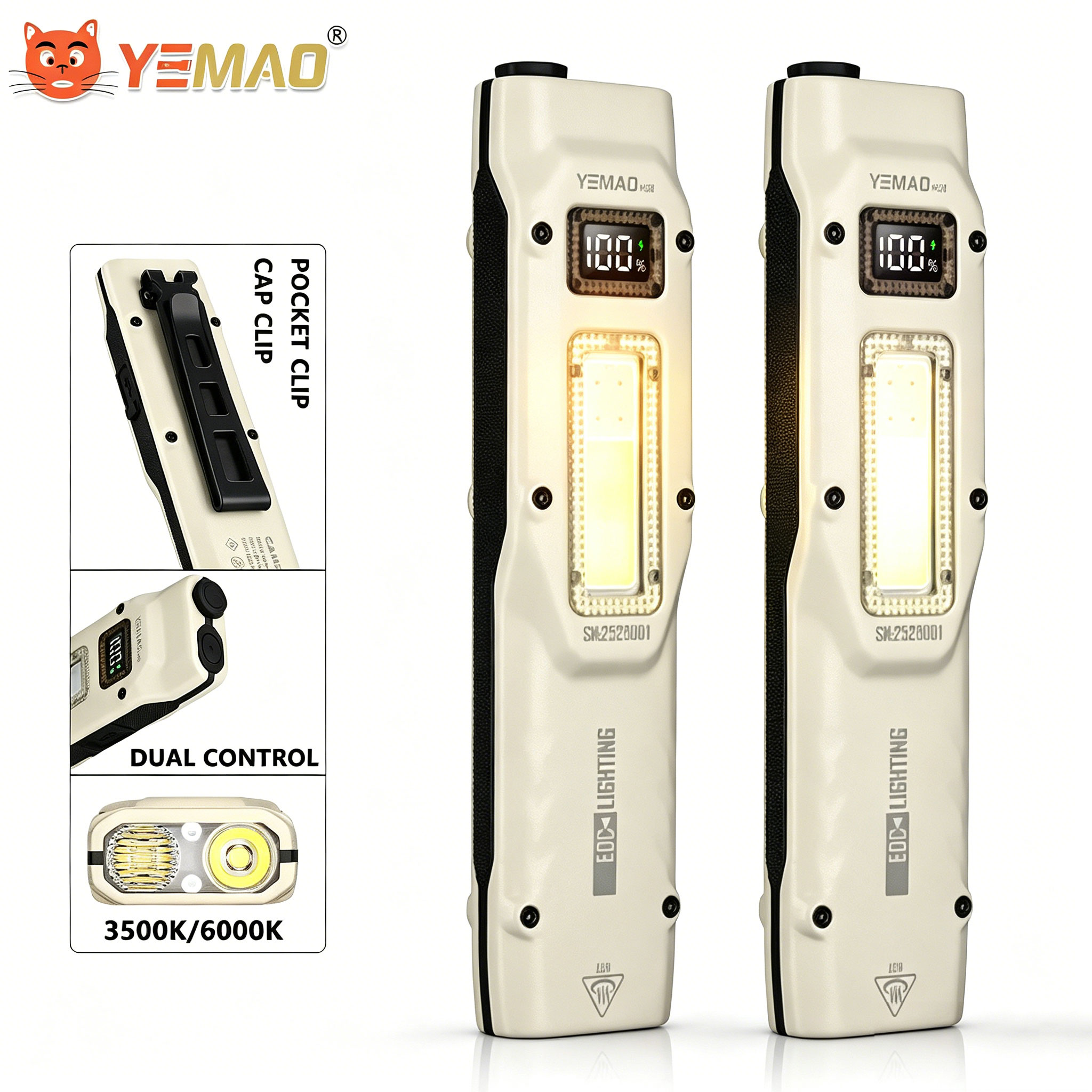 Outdoor Lighting Fixtures - Tragbare 880LM YEMAO M28 Ultradünne taktische