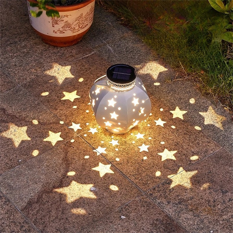 Outdoor Lighting And Decor - Garten-Sternprojektor-Lampe Hängende Solarleuchten für Außen Hängende