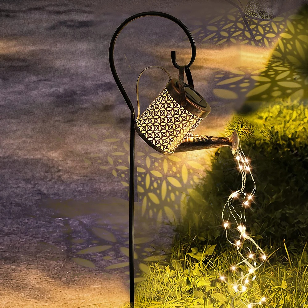 Outdoor Lighting Bronze - LED Solar Lichter Outdoor Gießkanne Licht