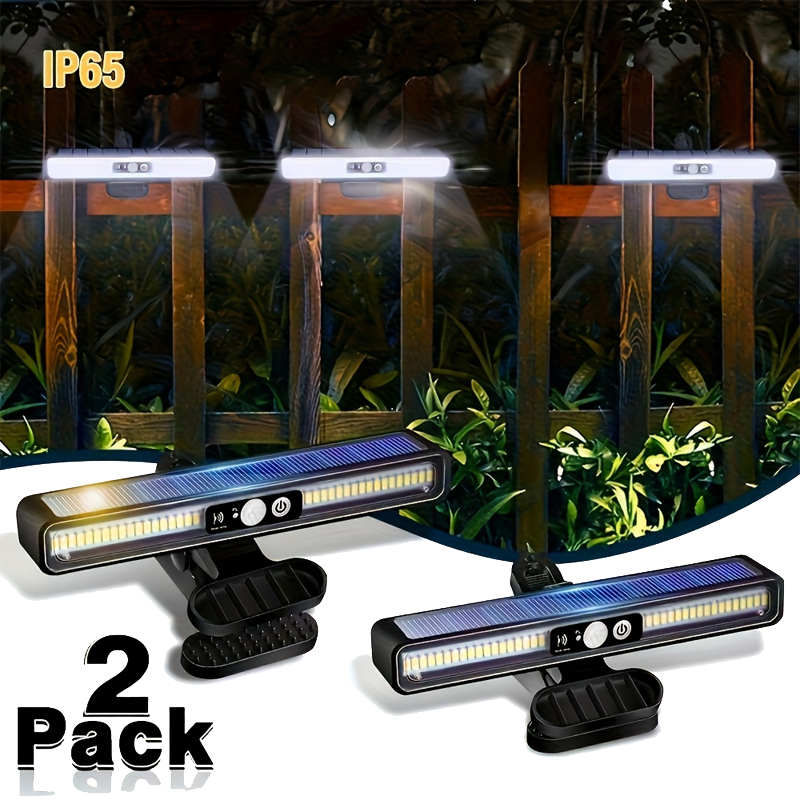 Outdoor Lighting Waterproof - Aufsteckbare Solar-Bewegungsmelderleuchten für den Außenbereich, wasserdicht,