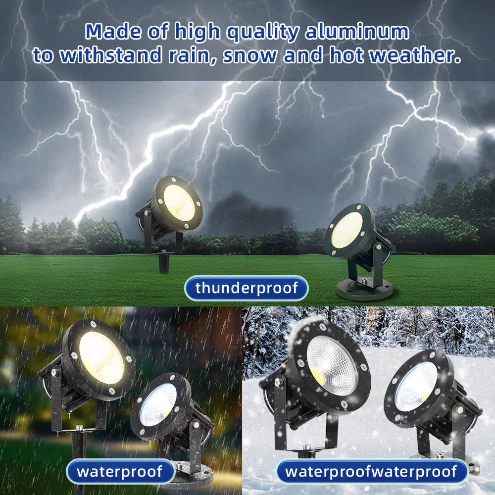 Outdoor Lighting Spotlight - LED GU10 Gartenbeleuchtung Rasenlampe Außen Wasserdichte