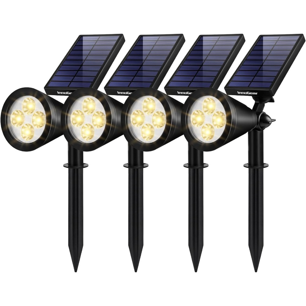 Outdoor Lighting Install - Solarleuchten für den Außenbereich, warmweiß, wasserdicht,