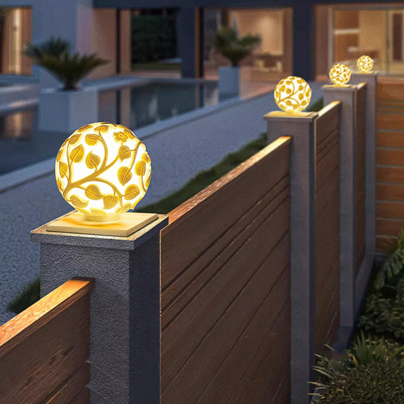 Outdoor Lighting And Decor - Säulenleuchten für den Außenbereich, Solar-LED-Säulenleuchten, nicht-solarbetriebene