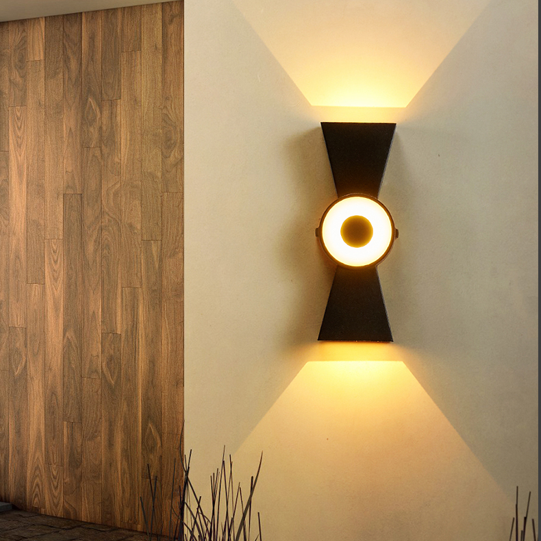 Outdoor Yard Lighting Fixtures - Außen-/Innenbereich 6W LED Wandleuchte Auf-/Abwärtsbeleuchtung Wasserdichte