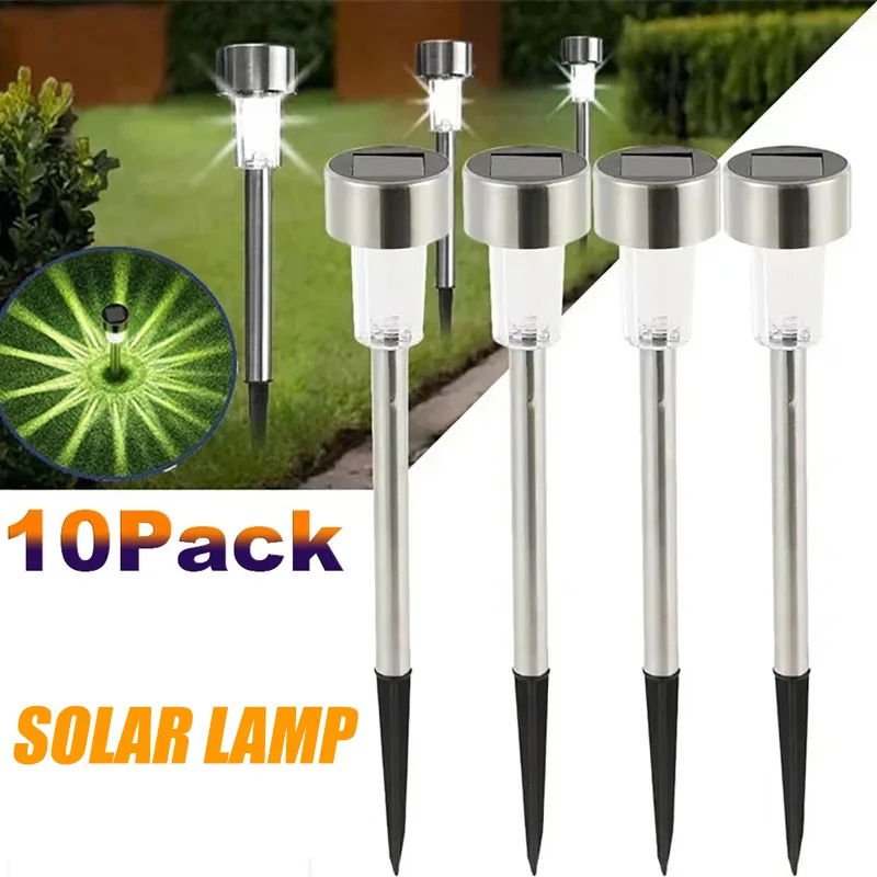 Outdoor Lighting Solar Panel - Solar-Außenleuchten, Gartenlampe, solarbetrieben, wasserdicht, Landschaftspfad im