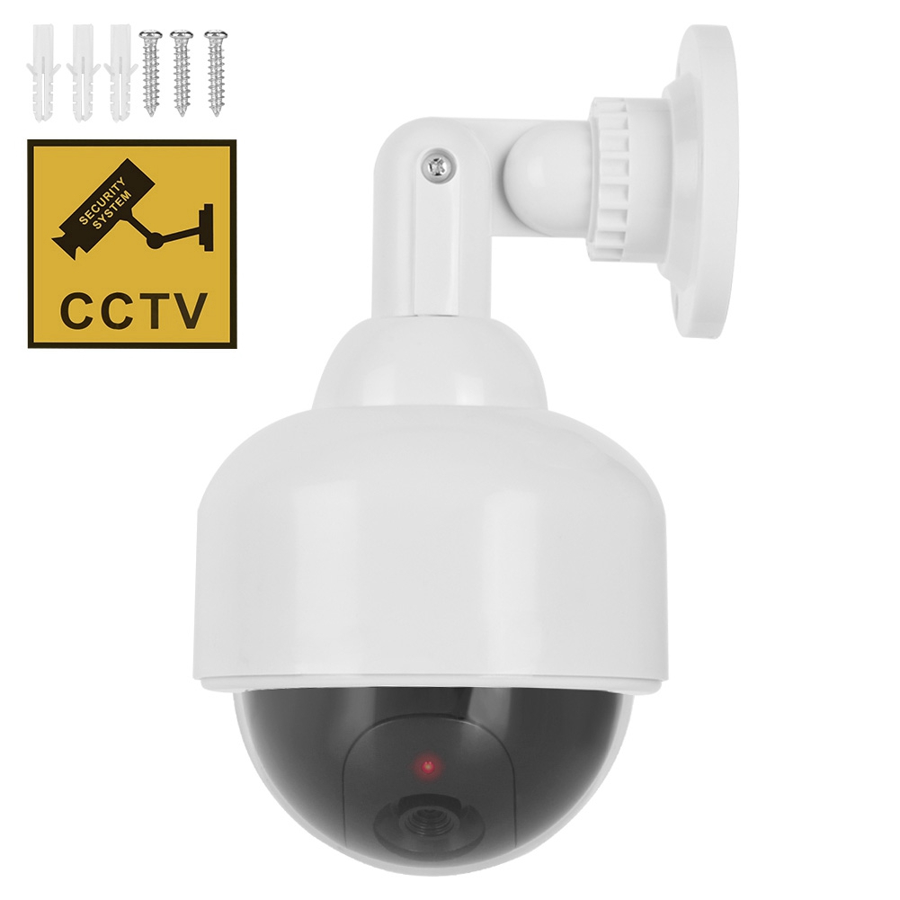 Outdoor Lighting Install - Gefälschte Kamera, wasserdicht, realistische Dummy-Überwachungskamera mit