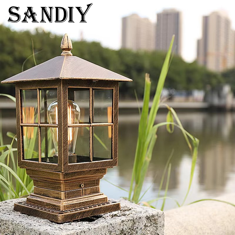 Outdoor Yard Lighting Fixtures - Outdoor Post Lichter Led Metall Glas