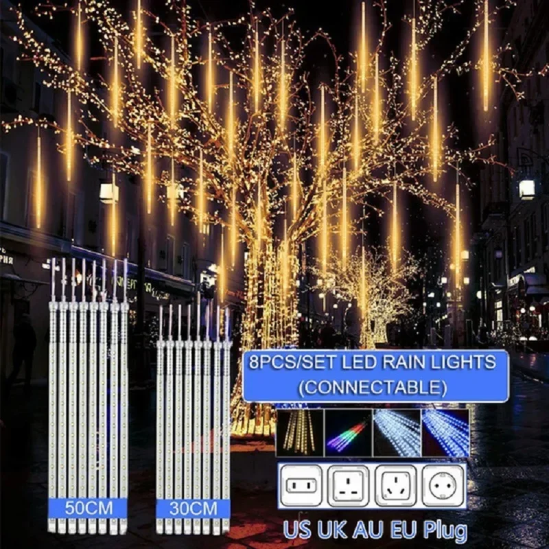 Outdoor Lighting Uk - 30 cm/50 cm Wasserdichte Meteorschauer Regen