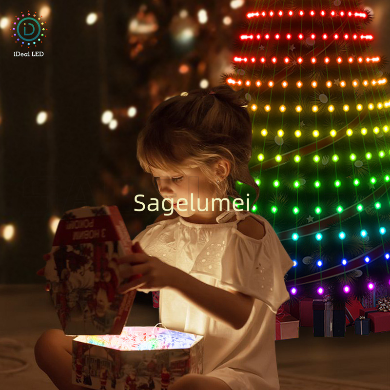 Outdoor Lighting Uk - RGBIC 400 LEDs Weihnachtsbeleuchtung Feiertags-Lichterkette mit