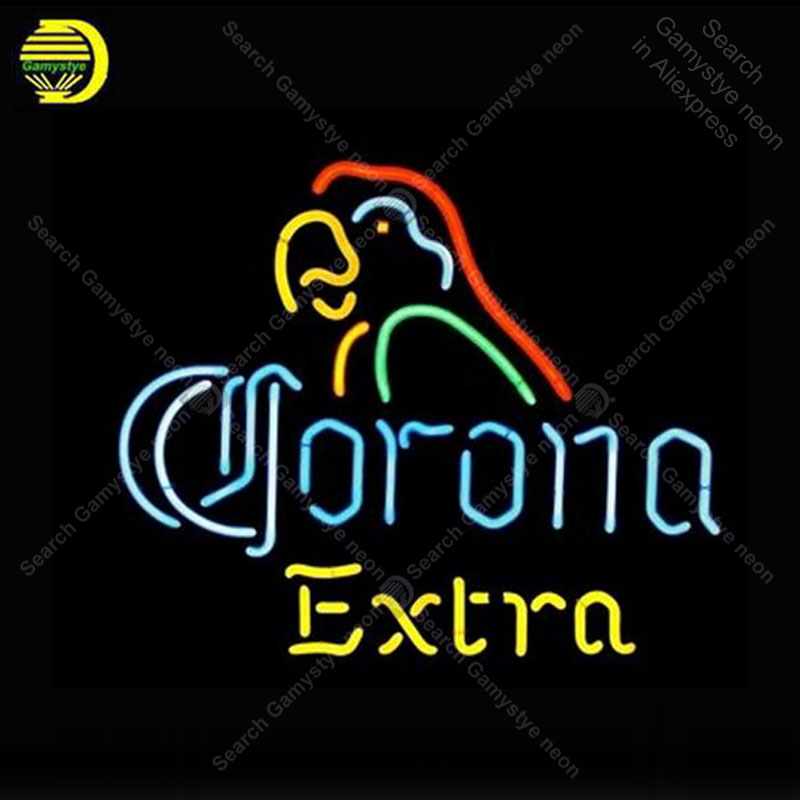 Outdoor Lighting For Store - Coron Extra Parrot Neonschild Neonlampe GLASS