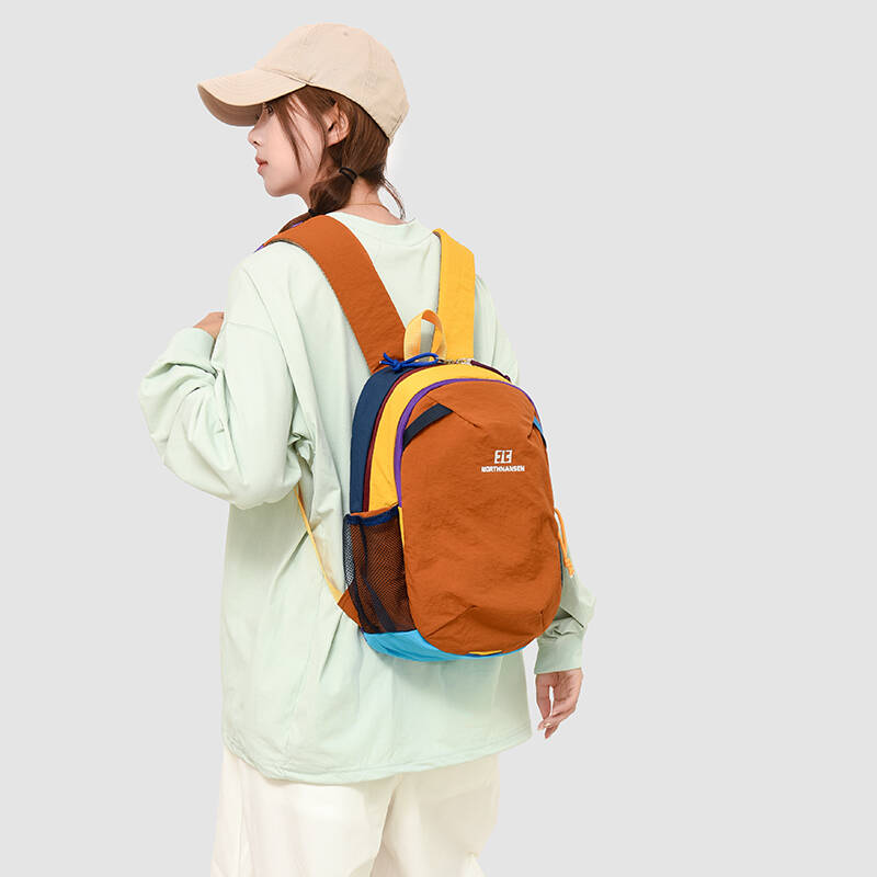 Outdoor Lighting Waterproof - Neuer kleiner Wanderrucksack, leichte Tagesrucksäcke, Outdoor-Dopamin-Farbblock-Rucksack