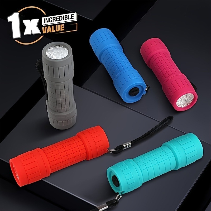 Outdoor Lighting Fixtures - Tragbare Mini-Taschenlampe, neun XPE-Lampenperlen, starke Beleuchtung