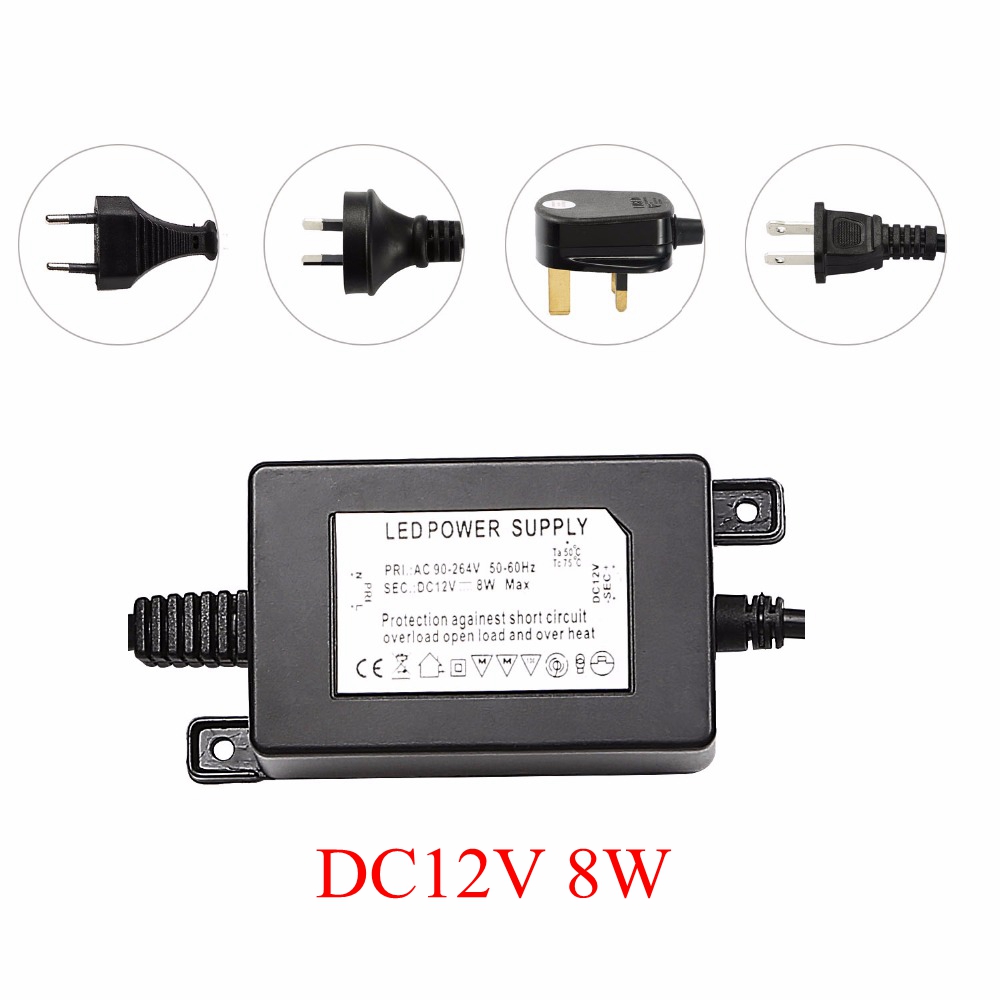 Outdoor Lighting Uk - IP67 Wasserdichter DC12V 8W Transformator Netzteil