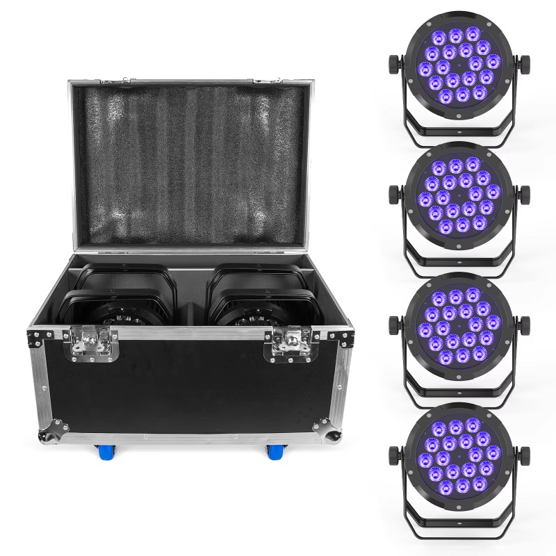 Outdoor Lighting Waterproof - 4 Stück 18X10W IP65 Wasserdichtes Par-Licht