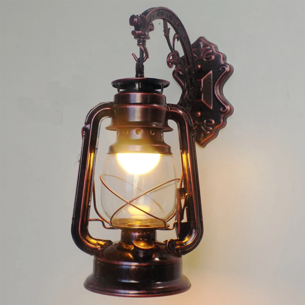 Outdoor Lighting Bronze - E27 Wandleuchte, wasserabweisend, winddicht, Heimdekoration, Kerosinlampe,