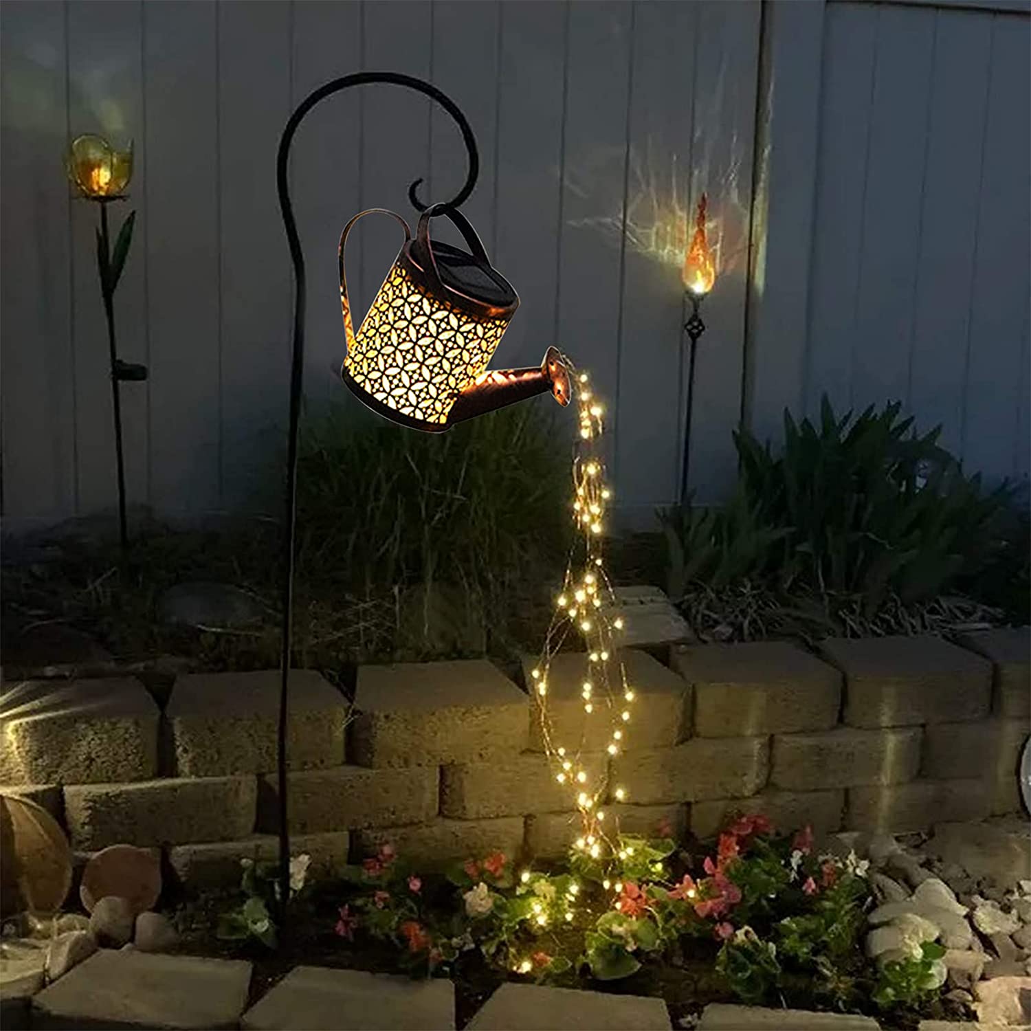 Outdoor Lighting Bronze - Solar Gießkanne Licht Hängen Wasserkocher Laterne