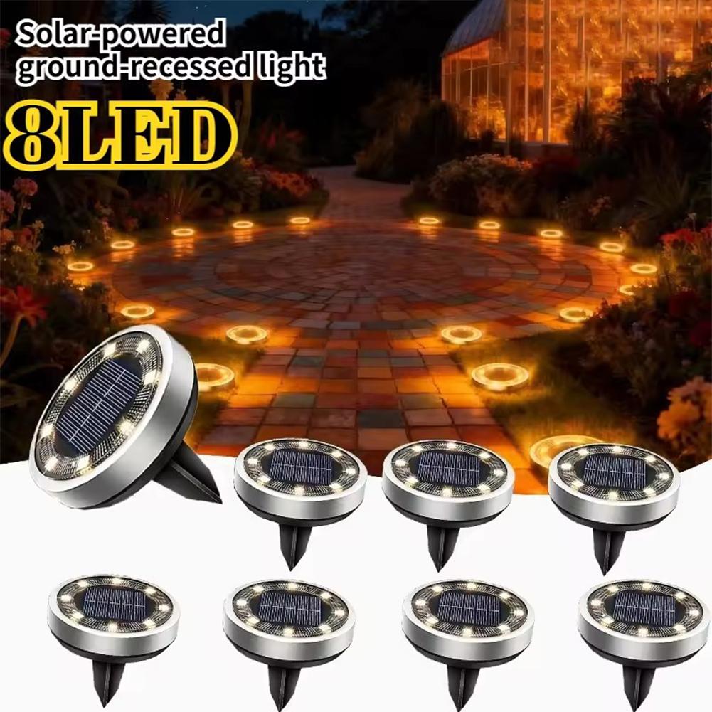 Deck Step Light - Solar-Scheibenleuchte, IP68, wasserdicht, für den Boden,
