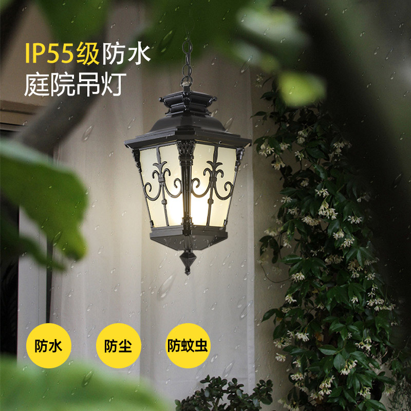 Outdoor Lighting Bronze - Wasserdichte Veranda-Pendelleuchten für den Außenbereich mit