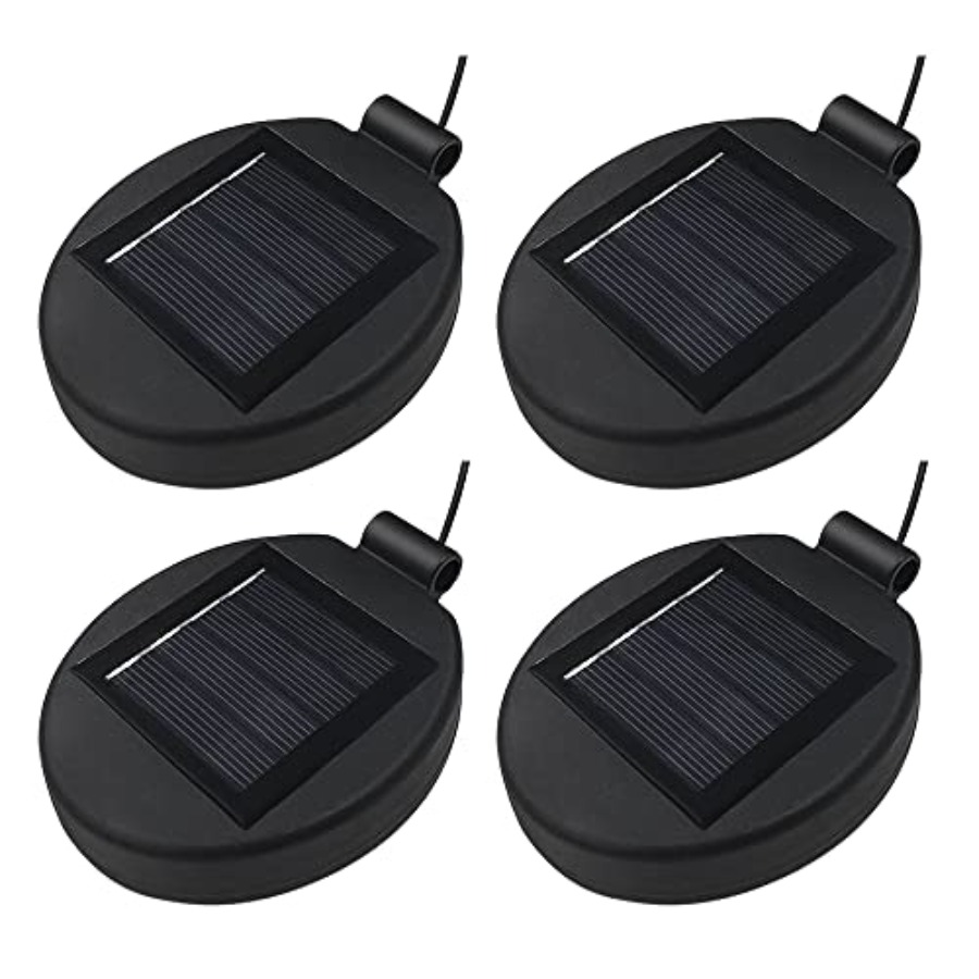 Outdoor Lighting Solar Panel - Solar-Laternendeckel mit LED-Panel, Ersatzteil für Outdoor-Blumen-DIY-Solarleuchten,