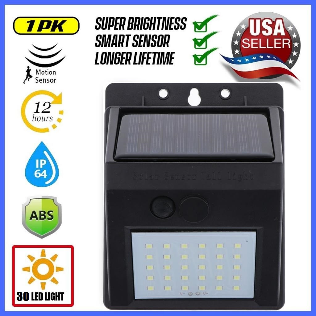 Outdoor Yard Lighting Fixtures - Solarbetriebene LED-Wandleuchte für den Außenbereich, wasserdichte