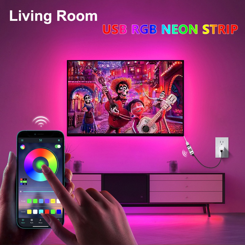 RGB LED Neon Streifen 5V USB B – Outdoor Lighting No Wiring Bewertung und Preis