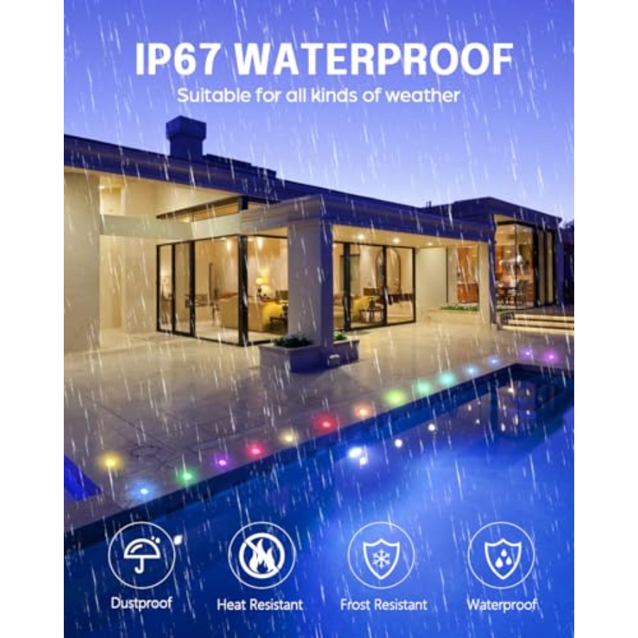 RGB-Terrassenbeleuchtungs-Set  – Outdoor Lighting Kits Low Voltage Bewertung und Preis
