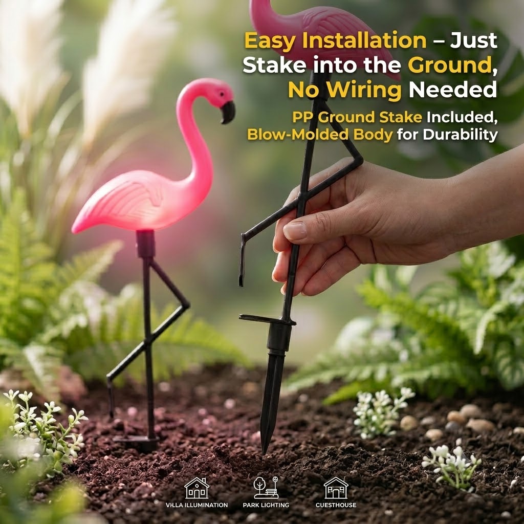 Solarbetriebene Flamingo-Garte – Landscape Spike Light Bewertung und Preis
