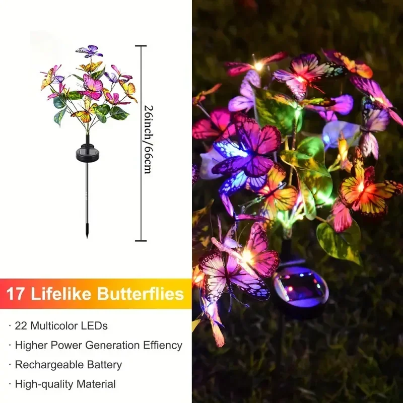 Solar-LED-Schmetterlings-Garte – Outdoor Lighting Solar Panel Bewertung und Preis