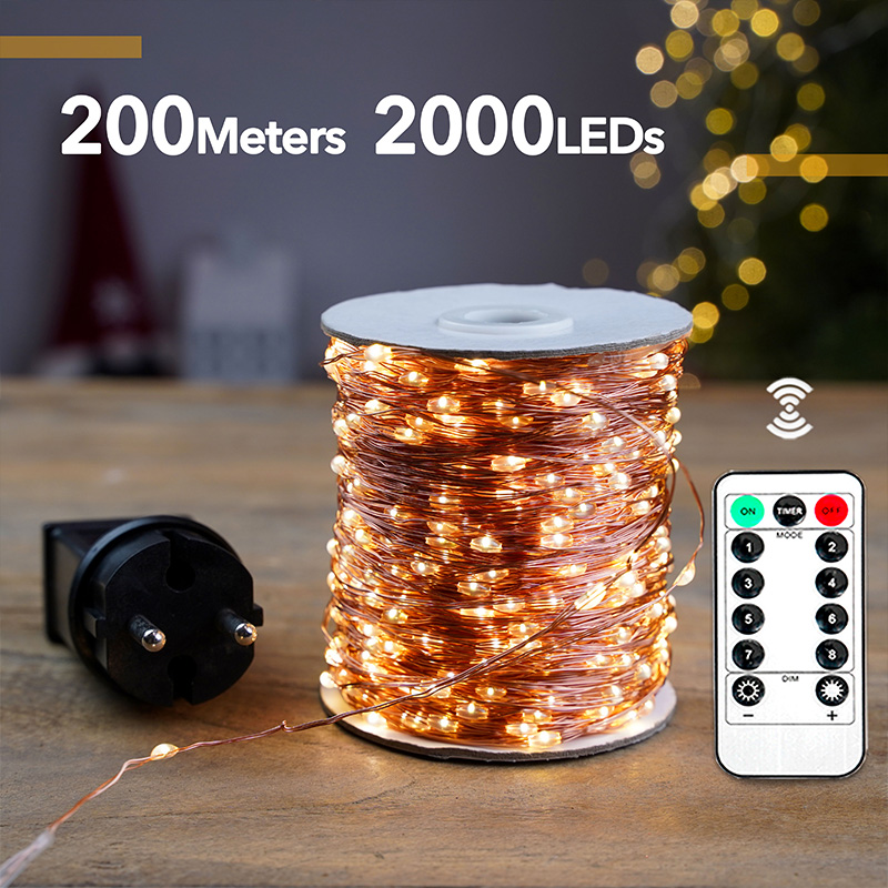 160M 1600LEDs Kupferdraht Wass – Outdoor Lighting No Wiring Bewertung und Preis