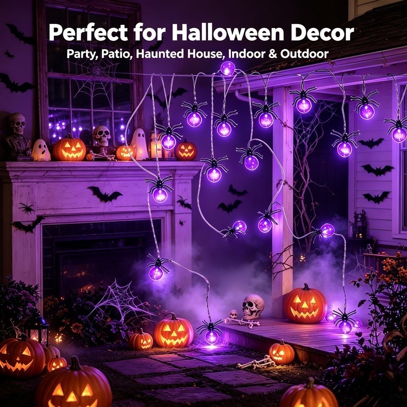 Batteriebetriebene Spinnen-LED – Outdoor Lighting And Decor Bewertung und Preis