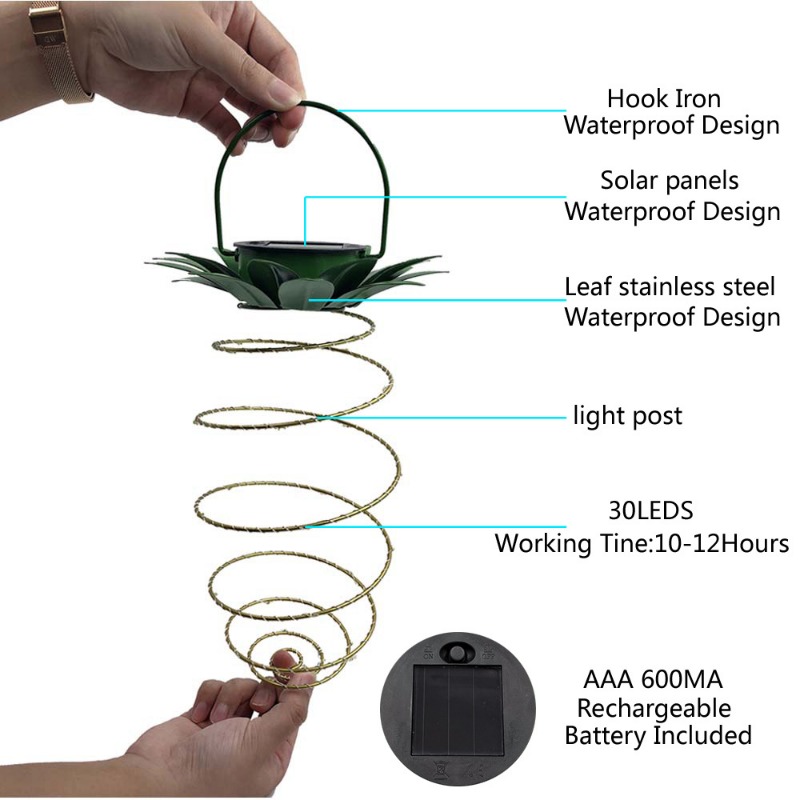 Solarbetriebene LED-Lichterket – Outdoor Lighting No Wiring Bewertung und Preis
