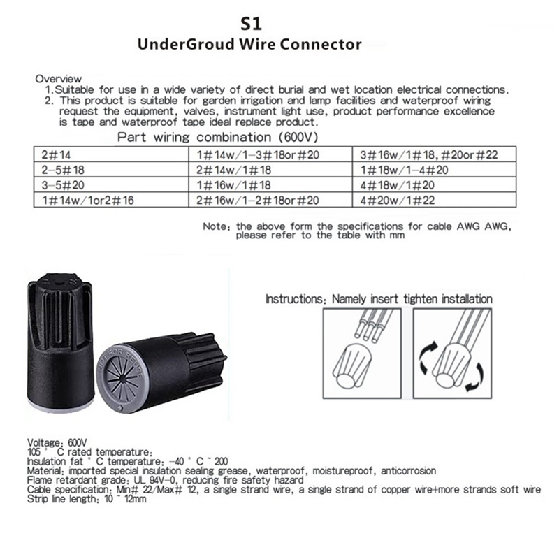 ABJA-Wasserdichte Kabelverbind – Outdoor Lighting No Wiring Bewertung und Preis