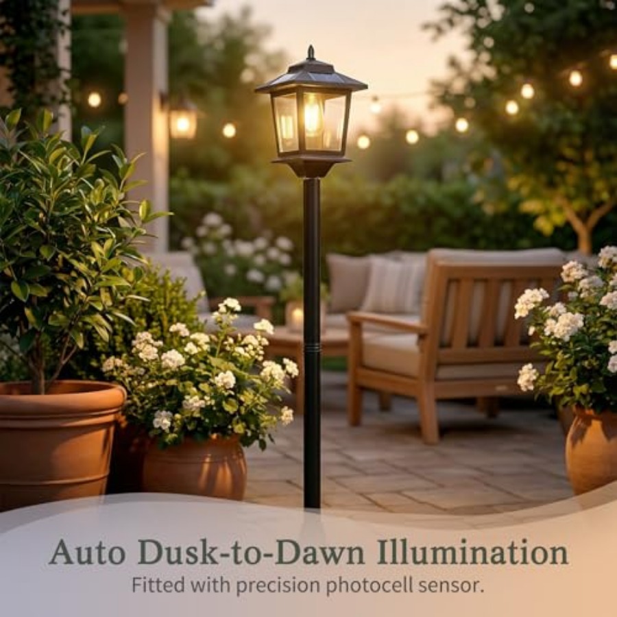 Solar-Pfostenleuchten für den  – Outdoor Lighting Waterproof Bewertung und Preis