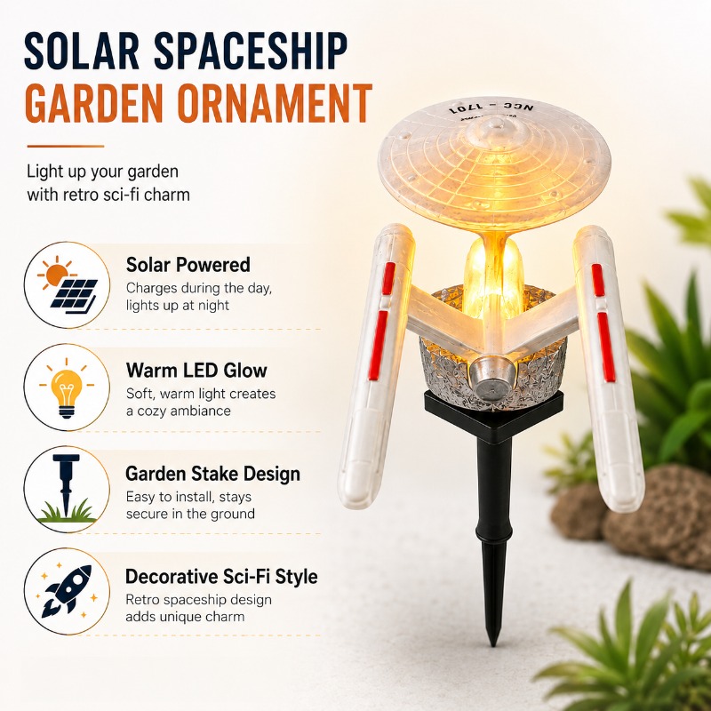 Star Trek USS Enterprise Solar – Landscape Spike Light Bewertung und Preis