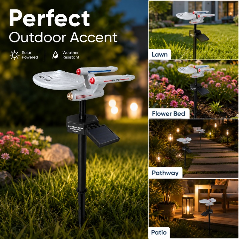 Star Trek USS Enterprise Solar – Landscape Spike Light Bewertung und Preis