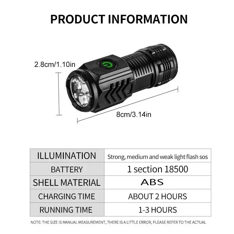 Mini-3-LED-Taschenlampe mit St – Outdoor Lighting Spotlight Bewertung und Preis