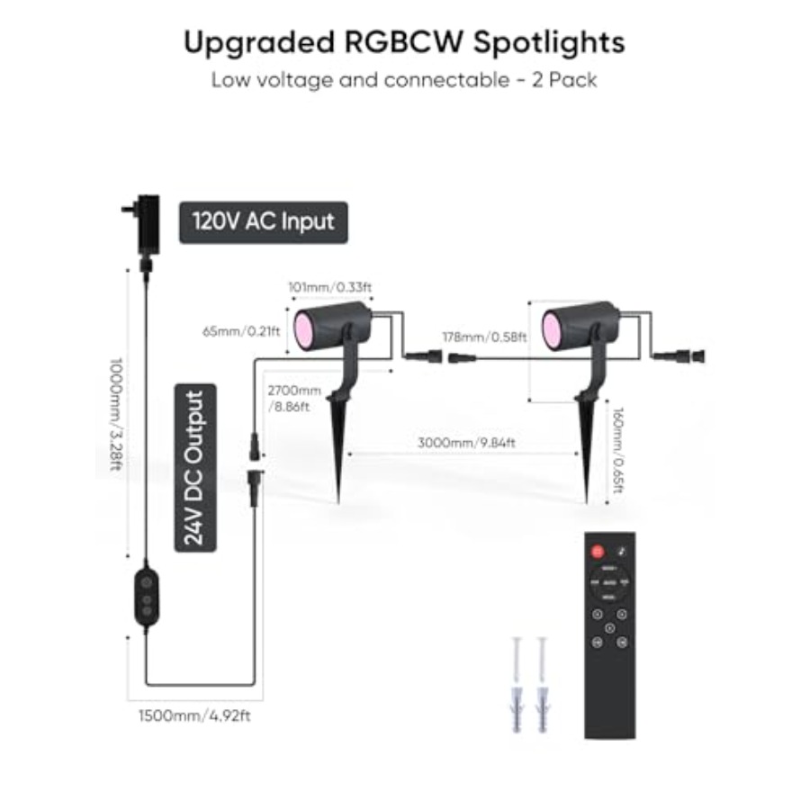 Outdoor-Spotlight 00lm Smart L – Outdoor Lighting Kits Low Voltage Bewertung und Preis