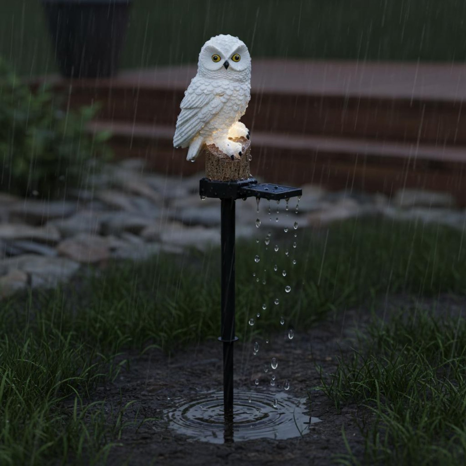 Solar-Eulen-Gartenleuchte, was – Outdoor Lighting Install Bewertung und Preis