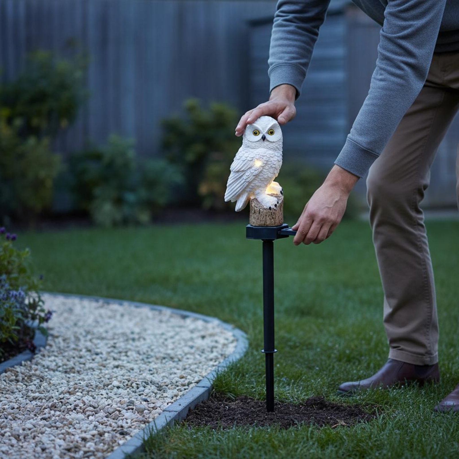 Solar-Eulen-Gartenleuchte, was – Outdoor Lighting Install Bewertung und Preis