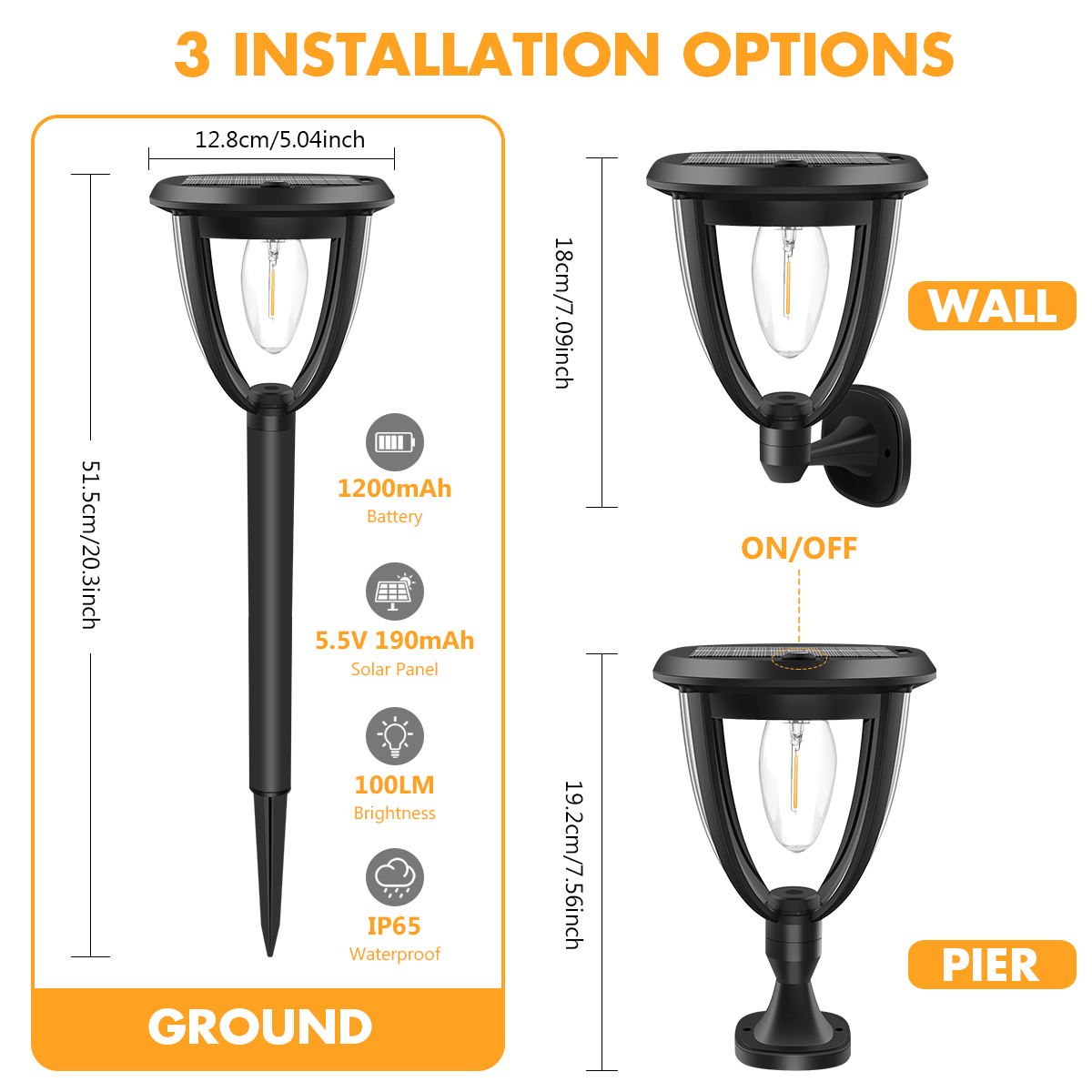 Solarbetriebene Leuchte für de – Outdoor Lighting Install Bewertung und Preis