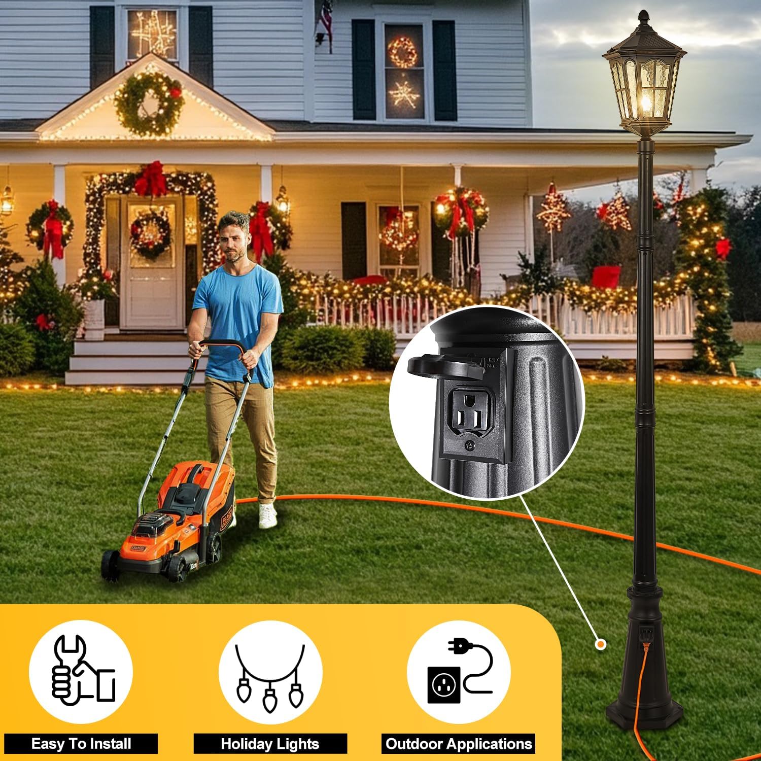 Wasserdichte Außen-Pfahlleucht – Outdoor Yard Lighting Fixtures Bewertung und Preis
