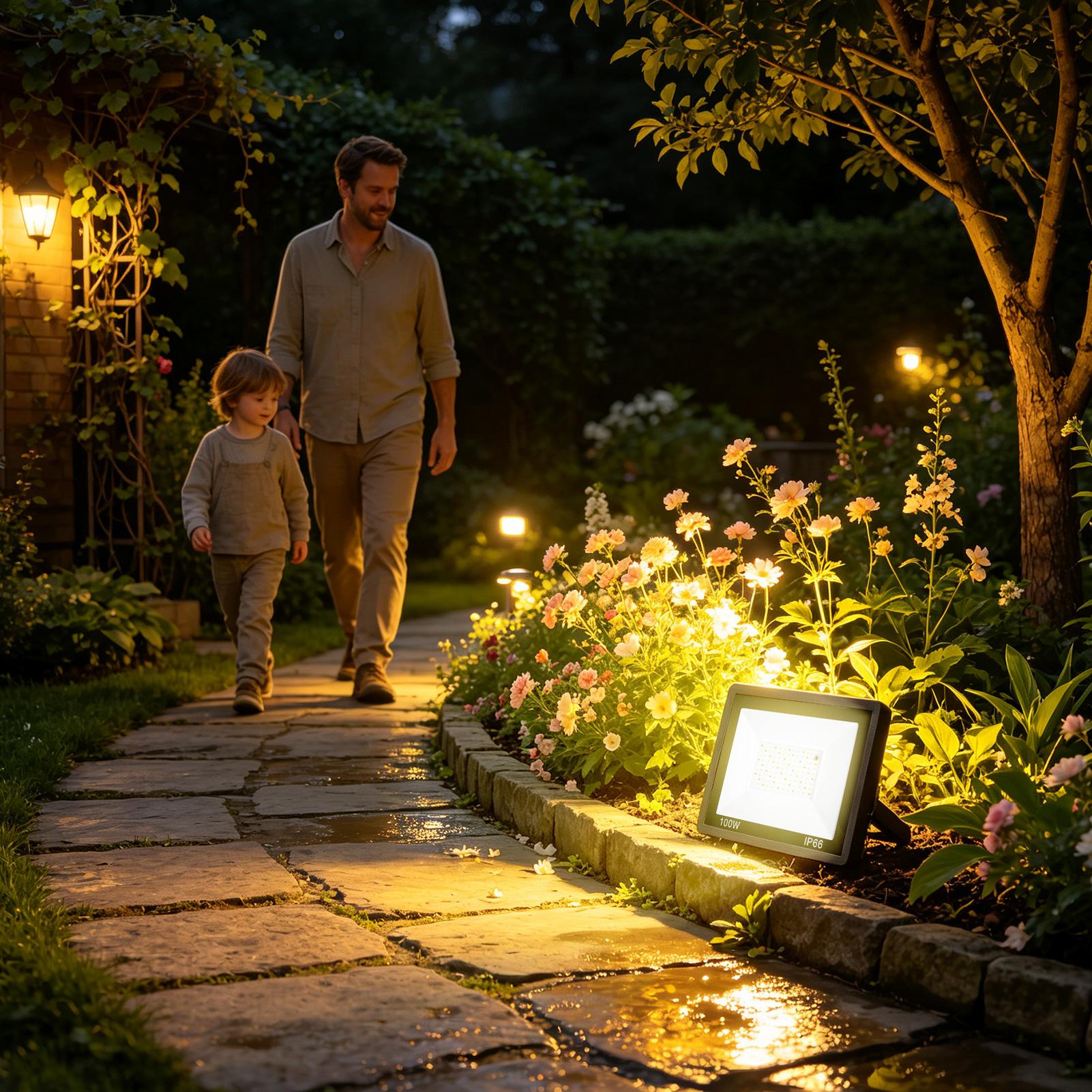 LED-Flutlicht für den Außenber – Outdoor Yard Lighting Fixtures Bewertung und Preis