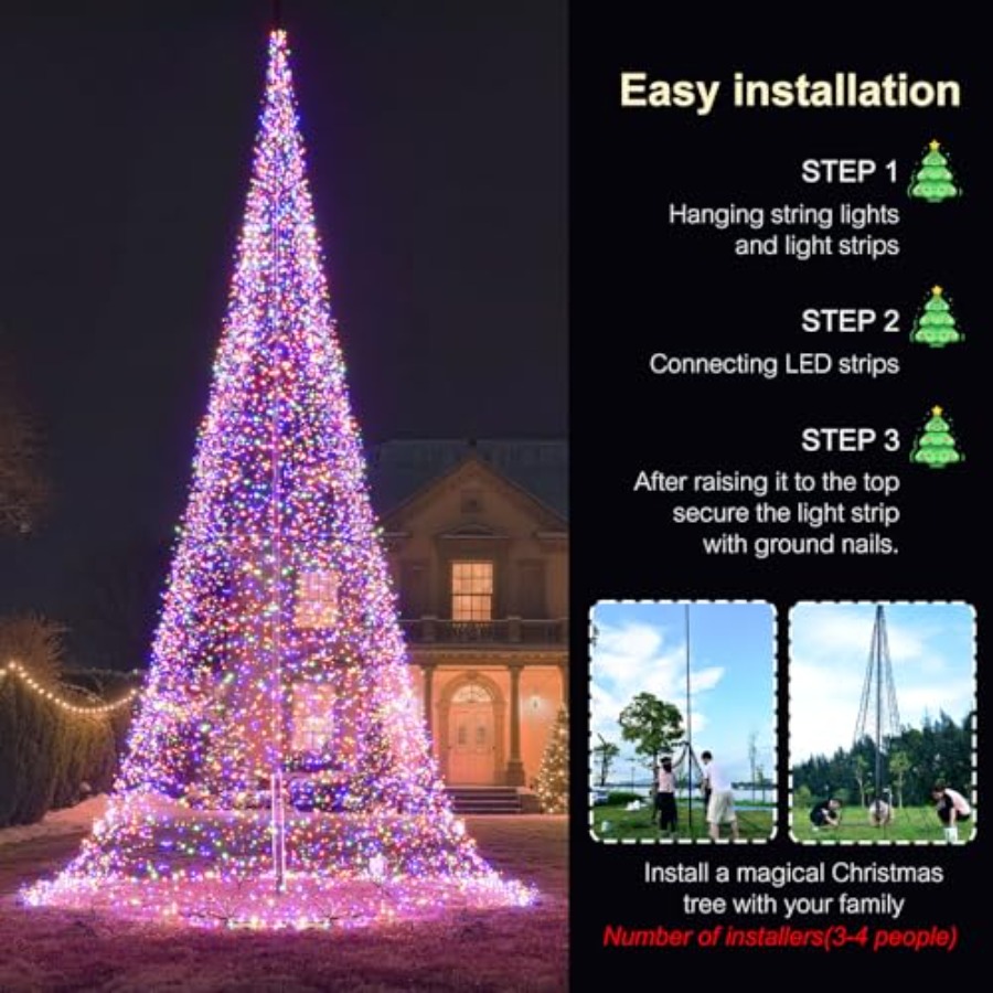 Outdoor-Fahnenmast mit LED-Wei – Outdoor Lighting Install Bewertung und Preis