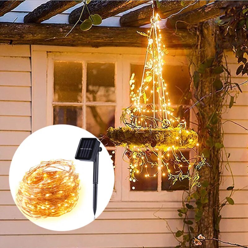 100 LED Solar Fee wasserdichte – Outdoor Lighting No Wiring Bewertung und Preis