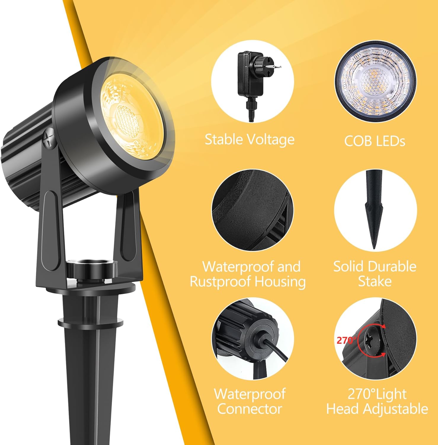 4/6/8LEDS 3000K Außenstrahler  – Outdoor Lighting Uk Bewertung und Preis
