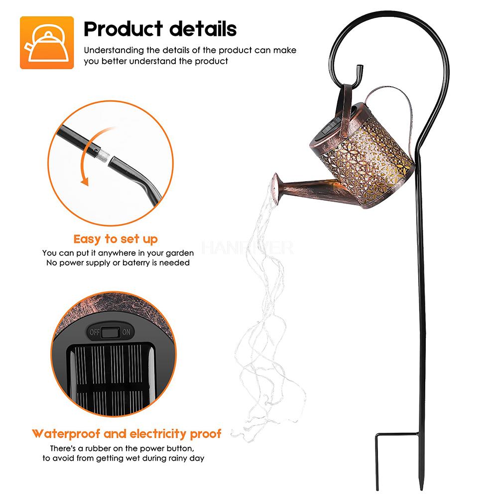 Solar Gießkanne Licht Hängen W – Outdoor Lighting Bronze Bewertung und Preis