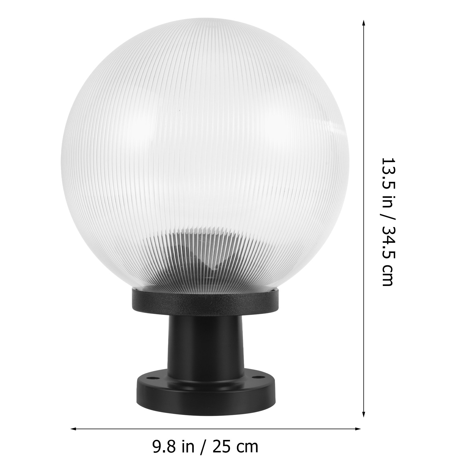 1 Set Globus-Lampenschirm aus  – Outdoor Yard Lighting Fixtures Bewertung und Preis