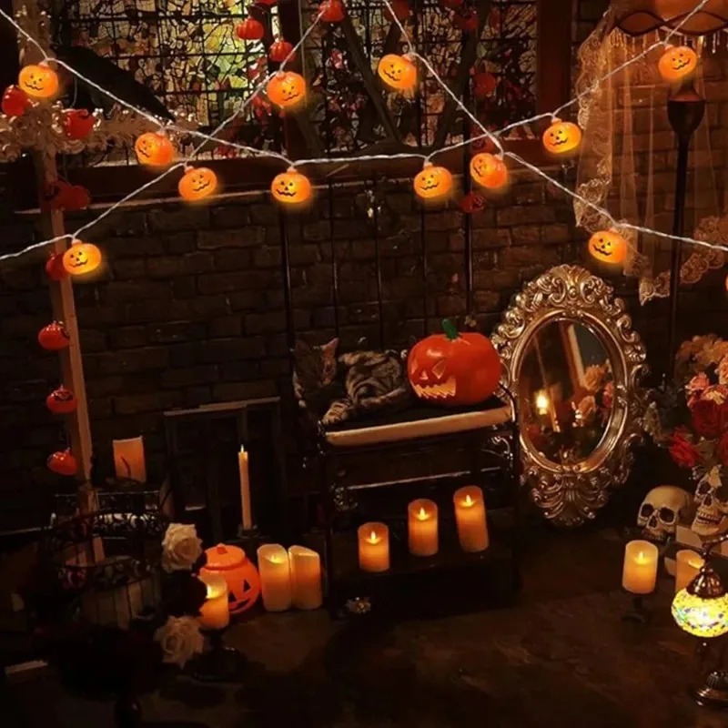 Kürbis-Halloween-Lichterkette  – Outdoor Lighting Halloween Bewertung und Preis