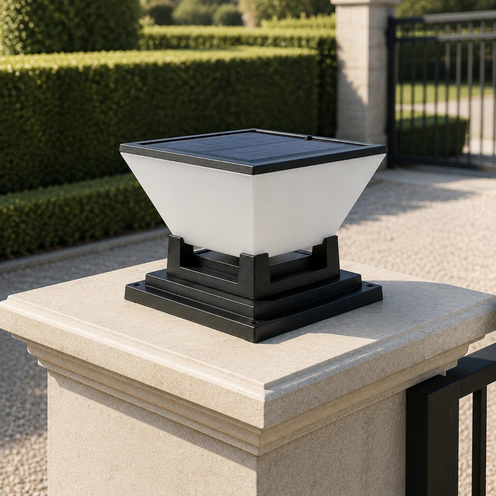 Solar-Pfostenleuchte, wasserab – Outdoor Lighting Install Bewertung und Preis